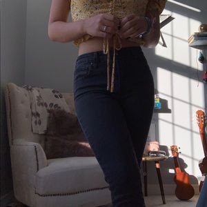 Black High Rise skinny LEVI’S 721 Jeans